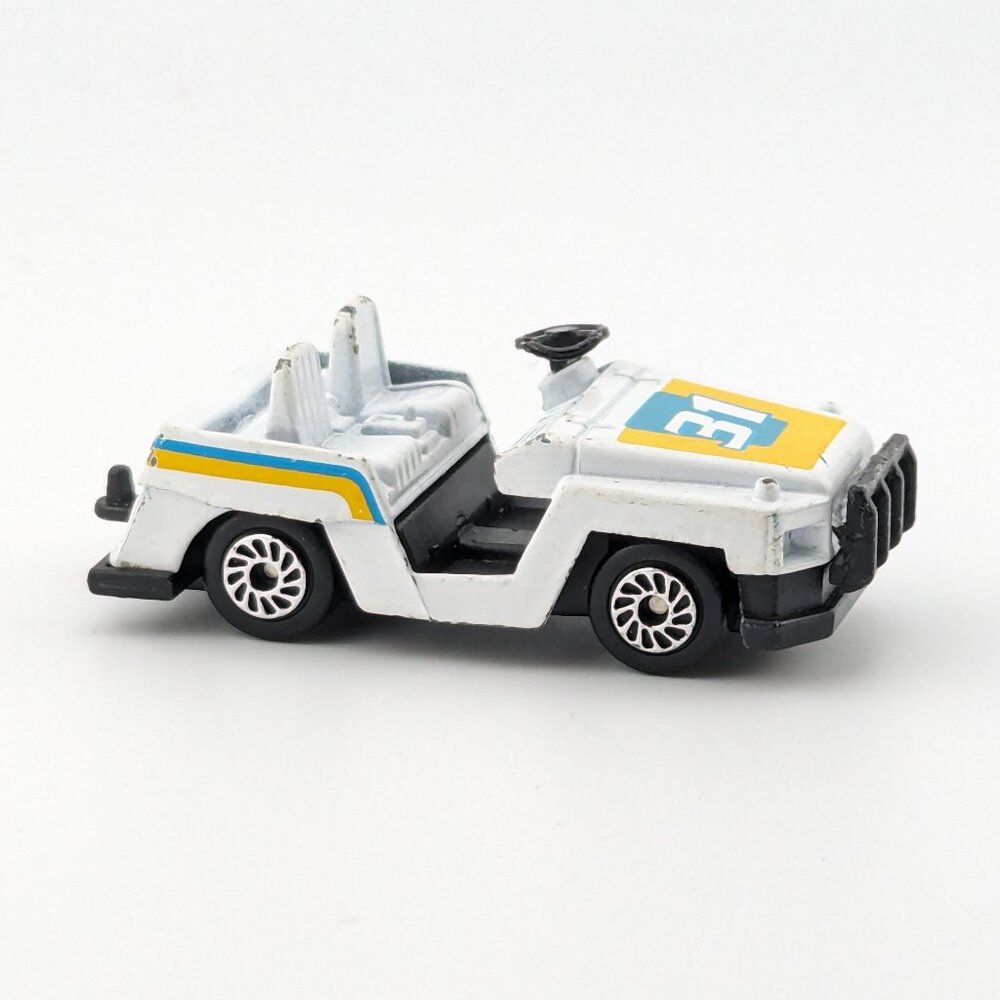 Cargo Baggage Car - Airport Service White Trolley 31